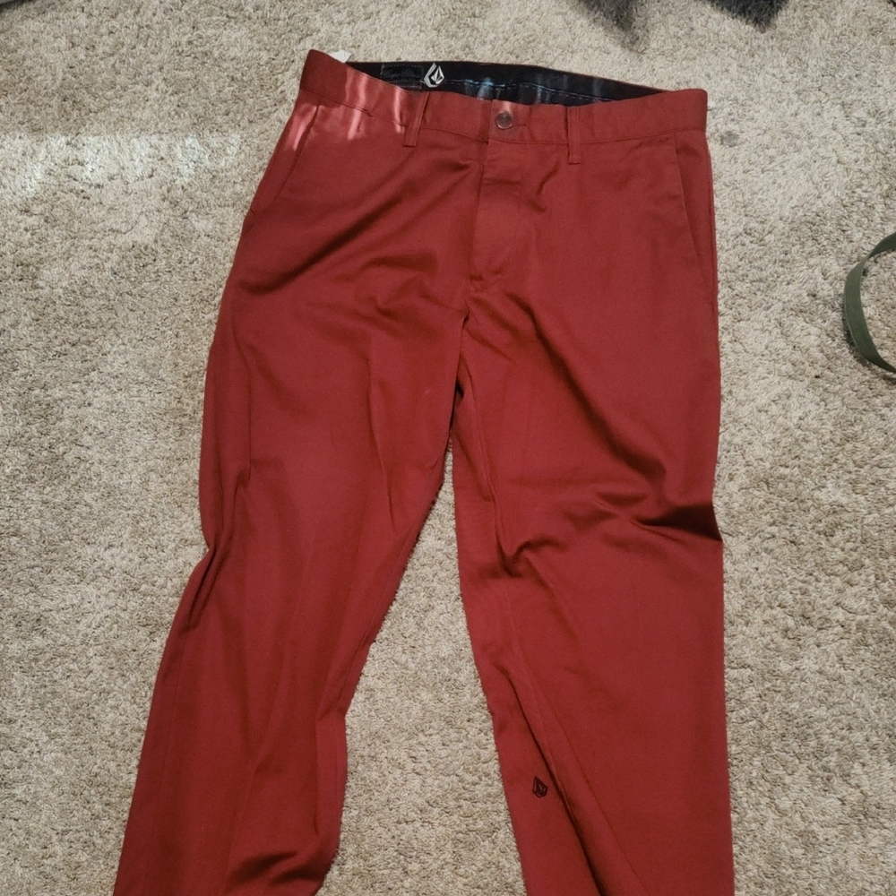 Volcom Men's Rust Colored Pants
